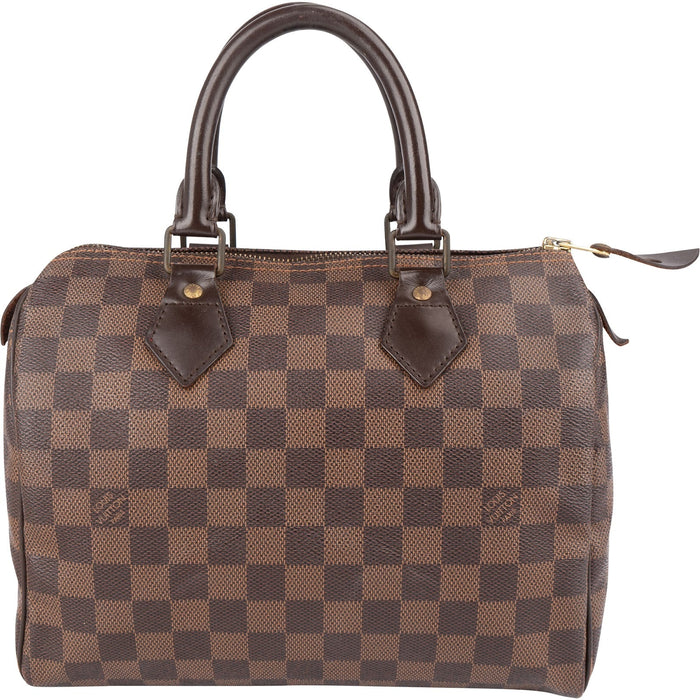 Louis Vuitton Monogram Damier Ebene Canvas Speedy 25 Handbag