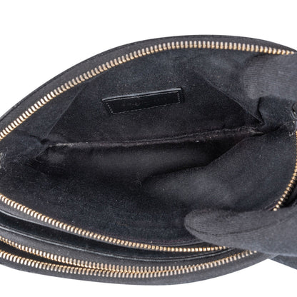 Saint Laurent Black Quilted Leather Becky Crossbody Bag