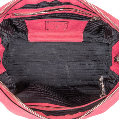 Prada Grained Leather Bauletto Handbag