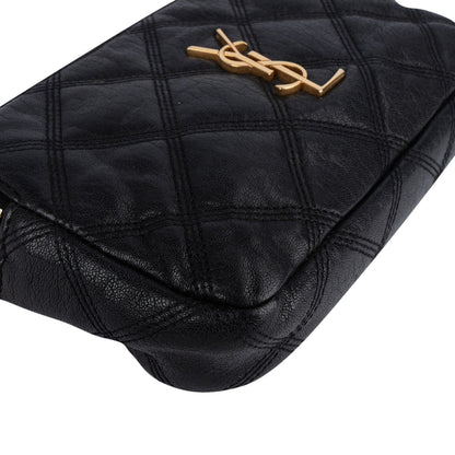 Saint Laurent Black Quilted Leather Becky Crossbody Bag