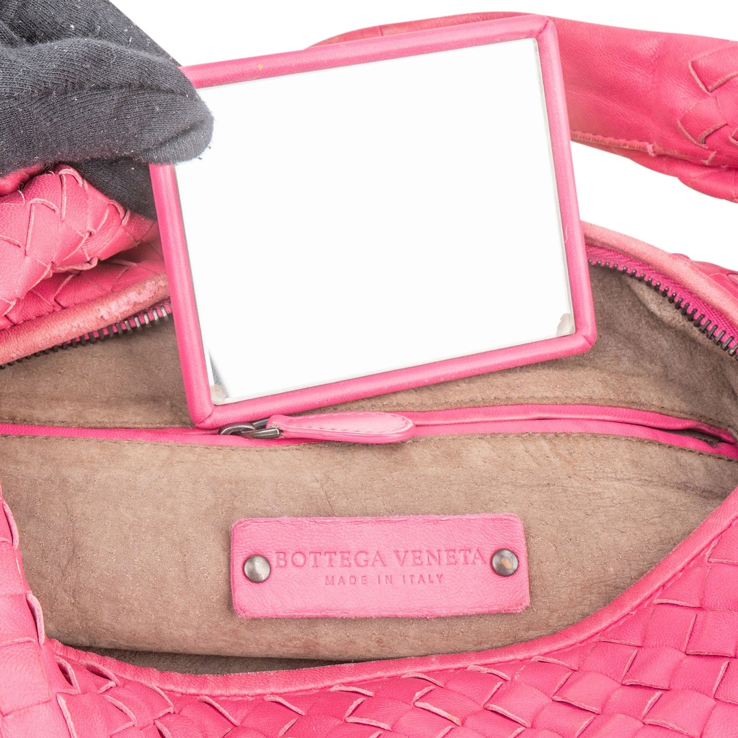 Bottega Intrecciato Leather Belly Hobo Shoulder Bag