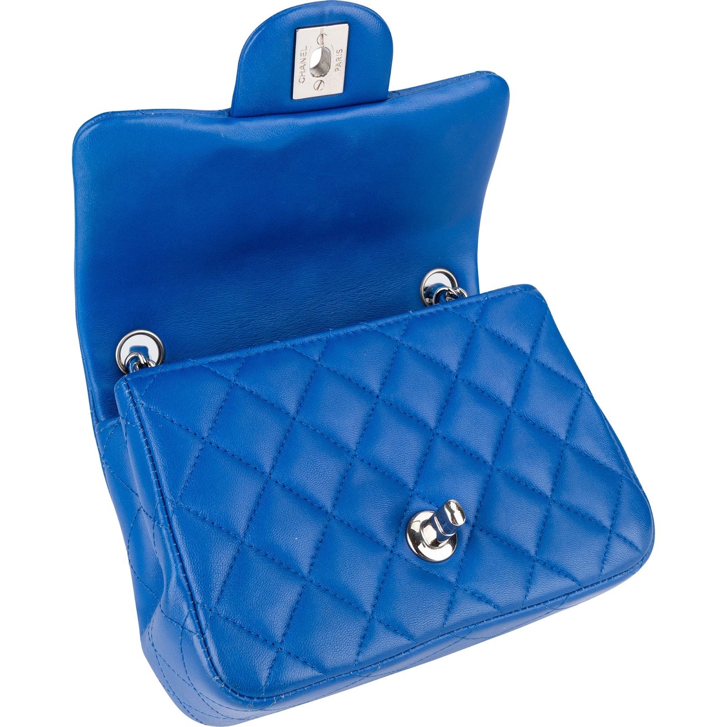 Chanel Quilted Lambskin Mini Single Flap Crossbody Bag