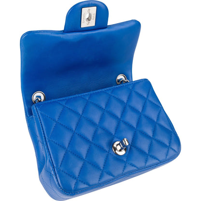 Chanel Quilted Lambskin Mini Single Flap Crossbody Bag