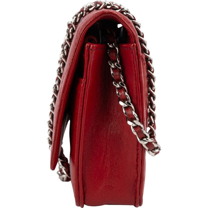 Chanel Quilted Lambskin Wallet on Chain Crossbody Bag