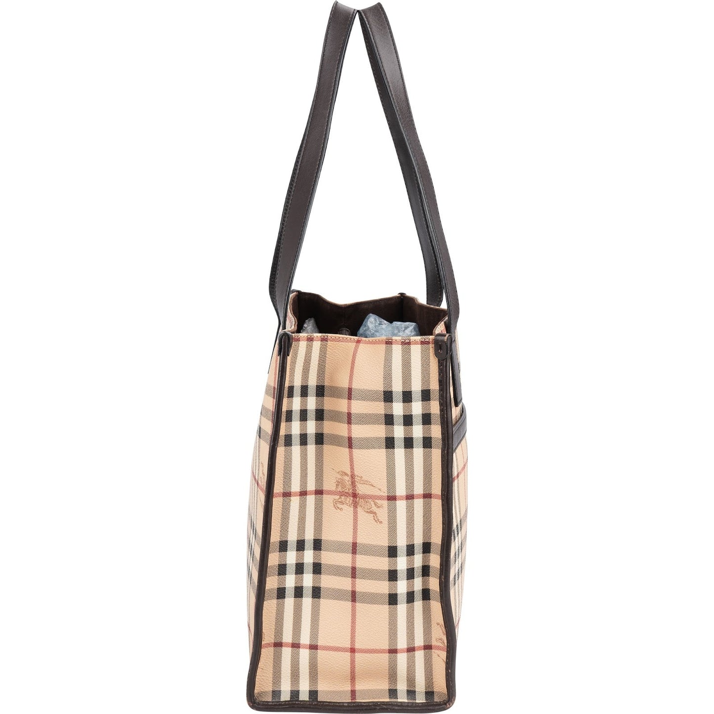 Burberry Haymarket Check Tote Shoulder Bag