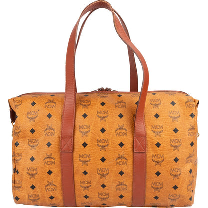 MCM Monogram Visetos Boston Handbag