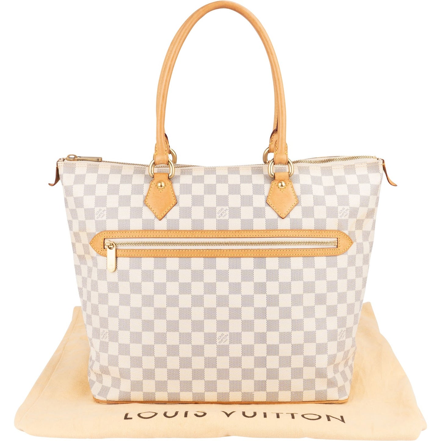 Louis Vuitton Monogram Damier Azur Saleya GM Shoulder Bag