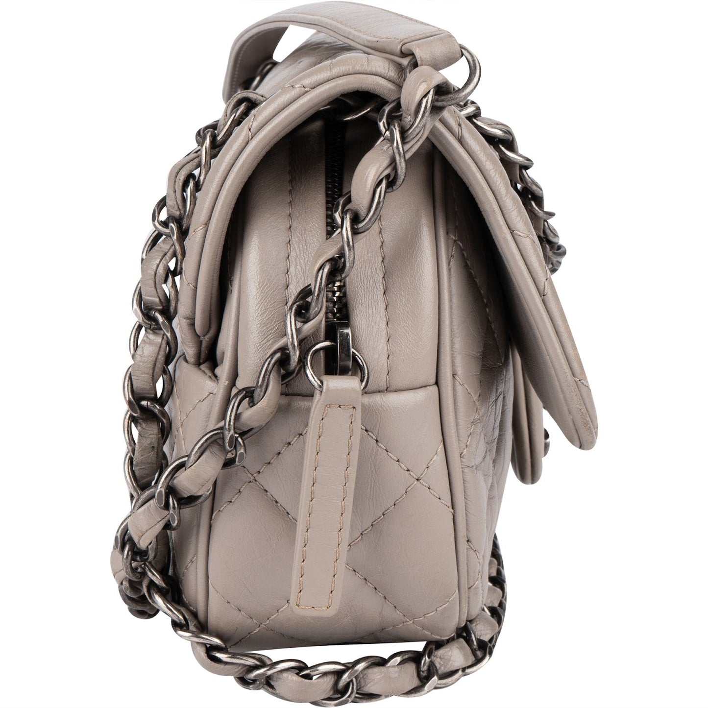 Chanel Quilted Leather Single Flap Crossbody Bag