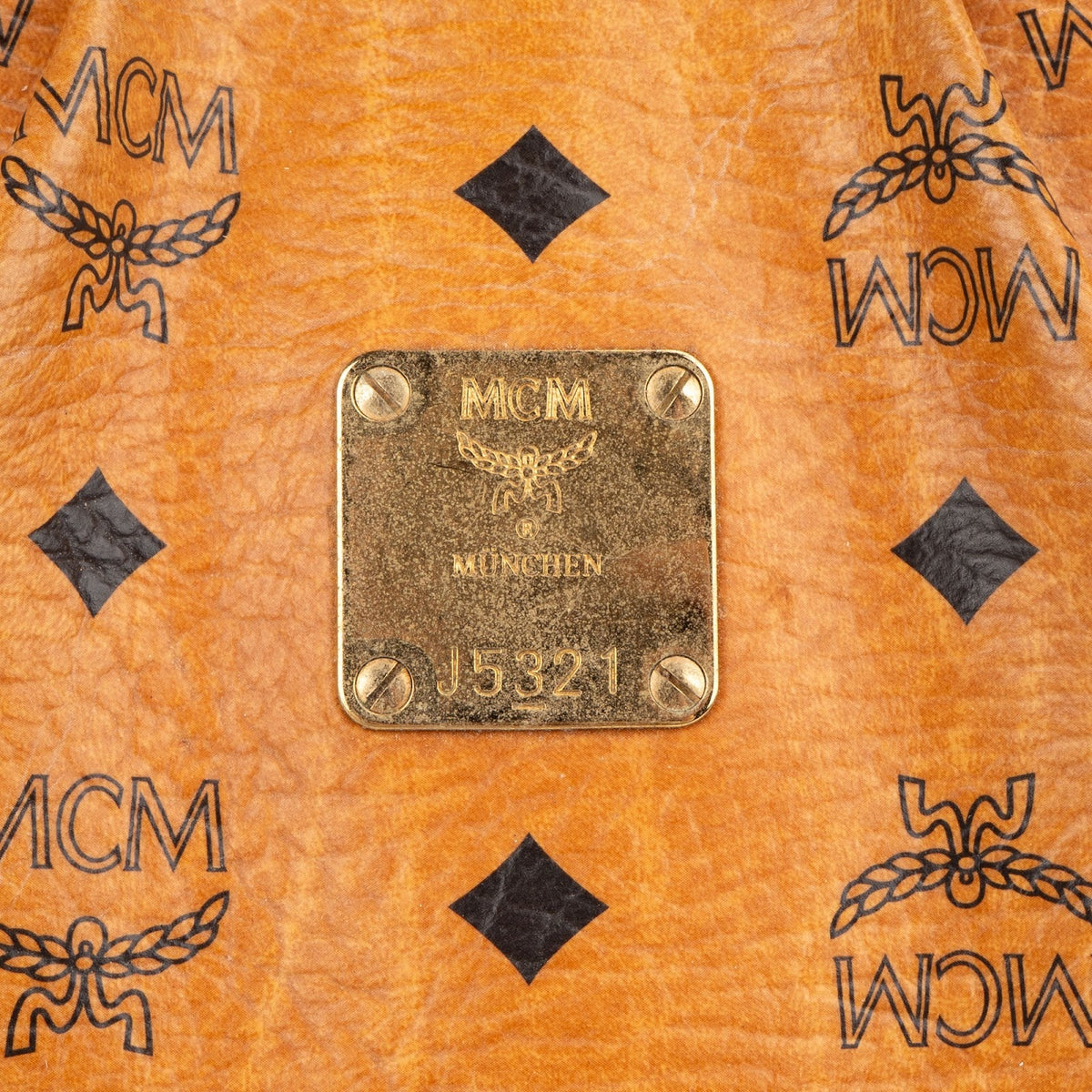 MCM Monogram Visetos Satchel Shoulder Bag