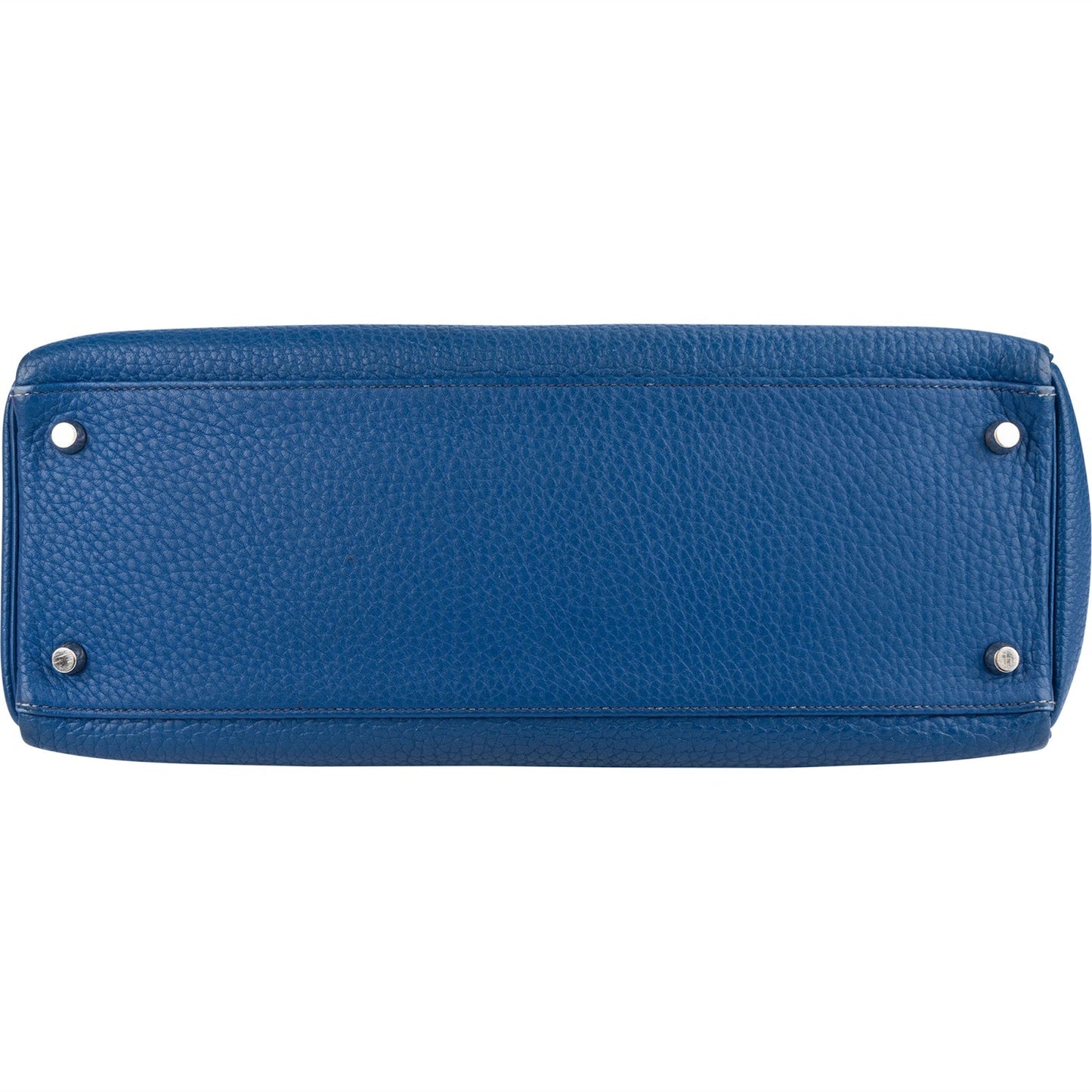 Hermès Bleu Togo Leather Kelly Retourne 35 Handbag