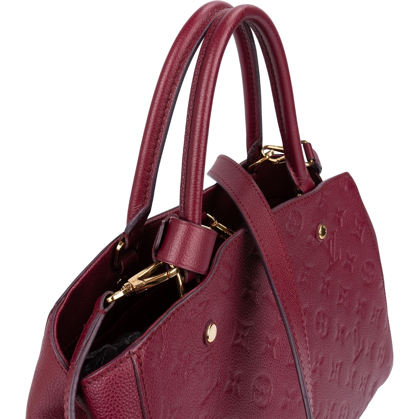 Louis Vuitton Leather Monogram Empreinte Montaigne MM Handbag