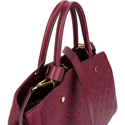 Louis Vuitton Leather Monogram Empreinte Montaigne MM Handbag