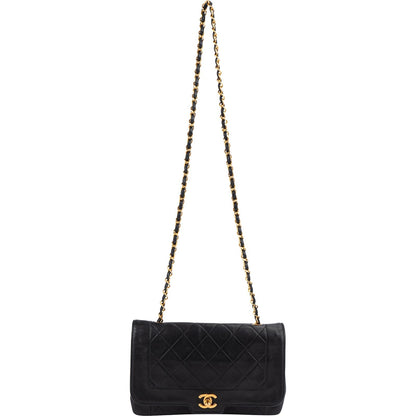 Chanel Quilted Lambskin 24K Gold Single Flap Crossbody Bag