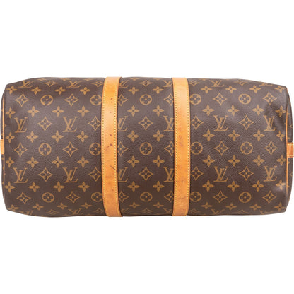 Louis Vuitton Monogram Canvas Keepall 45 Bandoulière Travel Bag