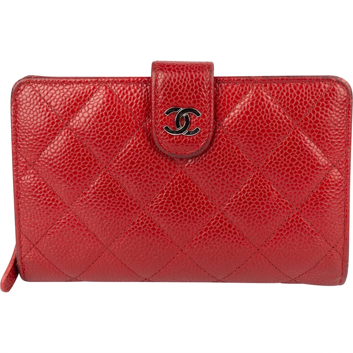 Chanel Caviar Quilted Timeless CC Bifold Wallet