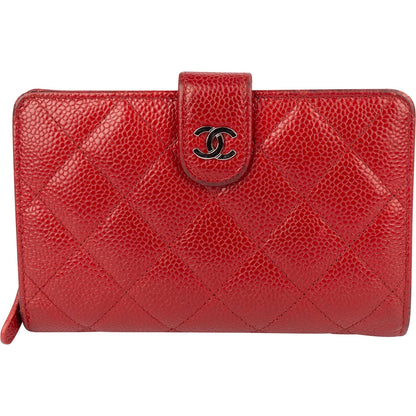 Chanel Caviar Quilted Timeless CC Bifold Wallet