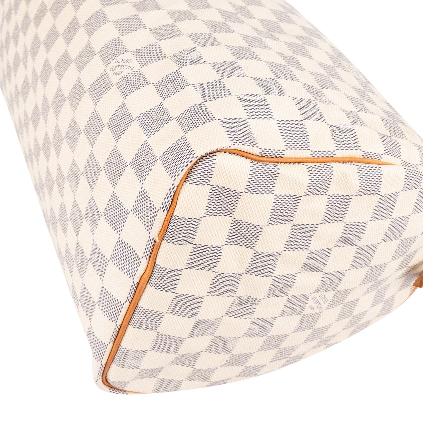 Louis Vuitton Monogram Damier Azur Canvas Speedy 35 Handbag