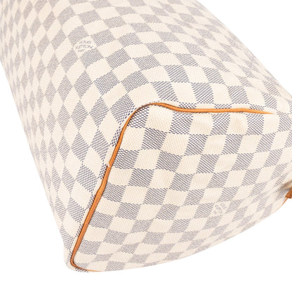 Louis Vuitton Monogram Damier Azur Canvas Speedy 35 Handbag