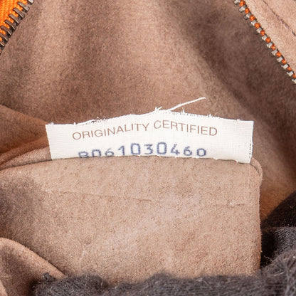 Bottega Veneta Orange Intrecciato Leather Capri Lock Tote Handbag