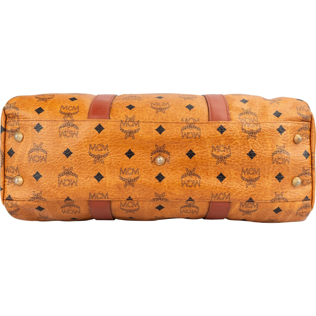 MCM Monogram Visetos Boston Handbag