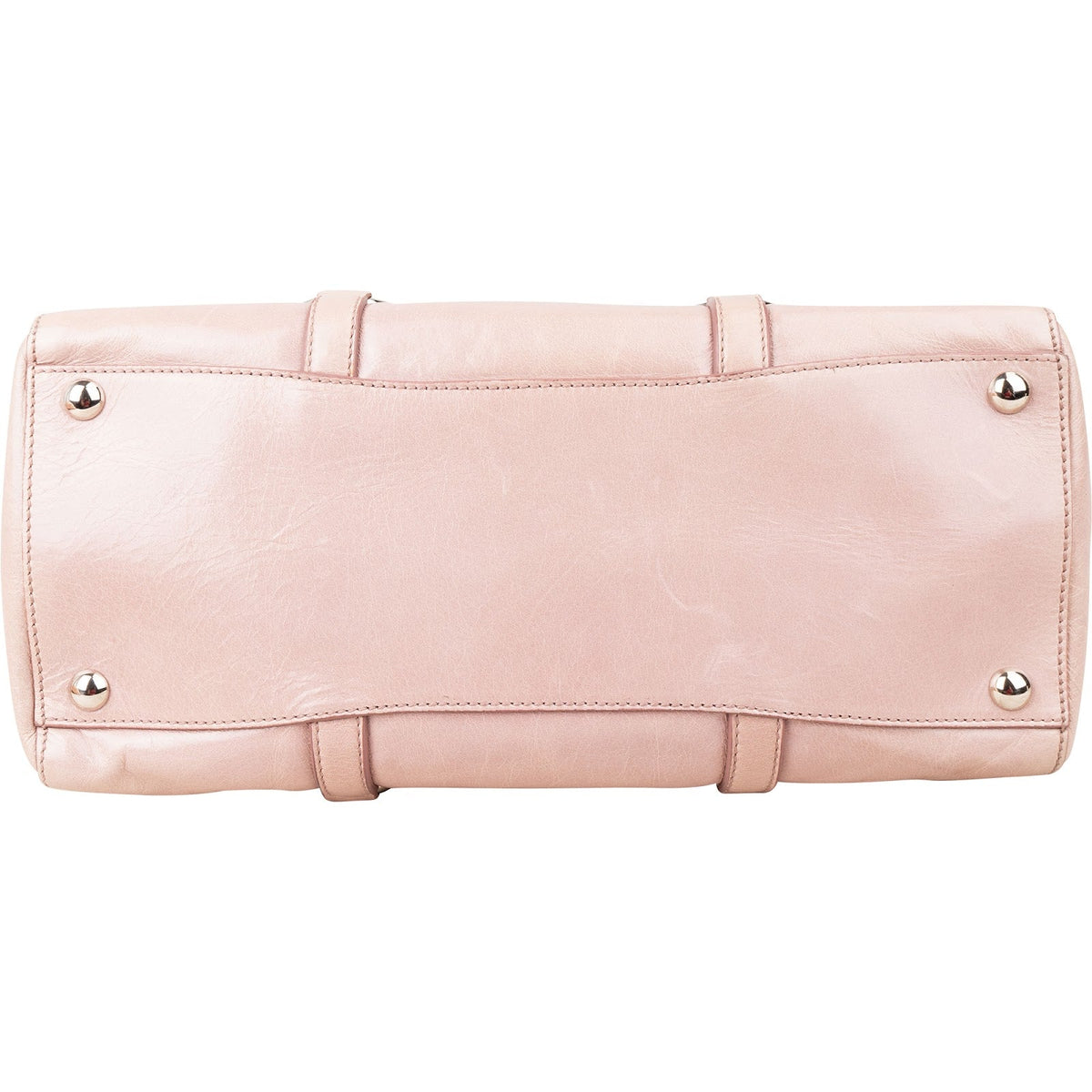 Miu Miu Vitello Lux Shine Leather Tote Satchel Handbag
