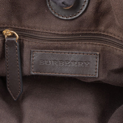 Burberry Pleated Haymarket Check Kentoville Handbag
