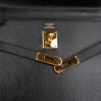 Hermès Ardennes  Leather Kelly 35 Sellier Handbag GHW