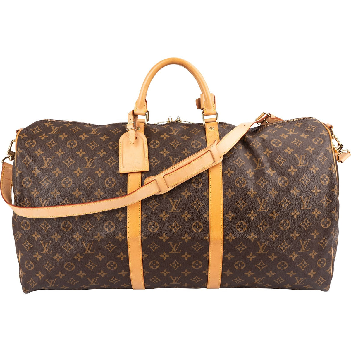 Louis Vuitton Monogram Canvas Keepall 60 Bandoulière Travel Bag