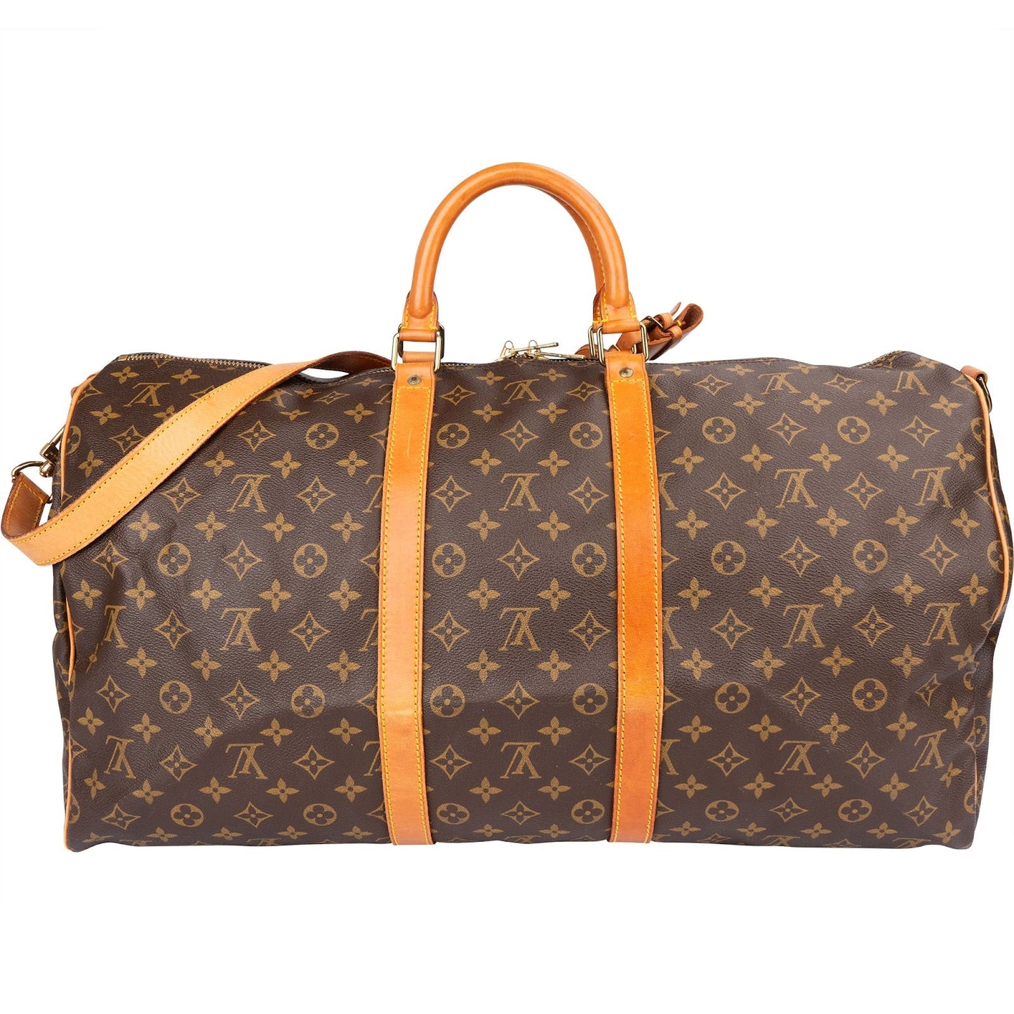 Louis Vuitton Monogram Canvas Keepall 55 Bandoulière Travel Bag