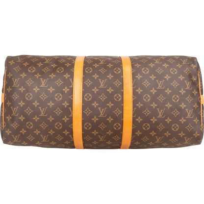 Louis Vuitton Monogram Canvas Keepall 55 Bandoulière Travel Bag