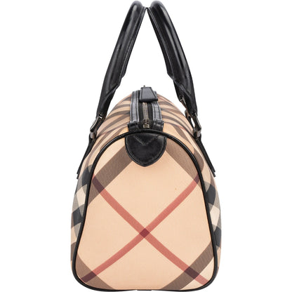Burberry Nova-Check Monogram Boston Handbag