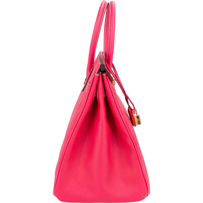 Hermès Rose Tyrien Epsom Leather Birkin 35 Handbag
