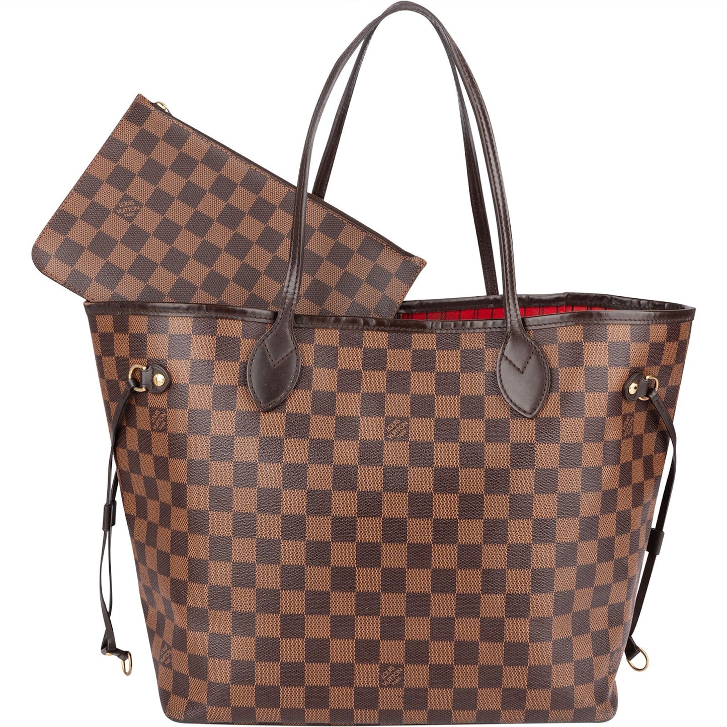 Louis Vuitton Monogram Damier Ebene Neverfull MM Shoulder Bag