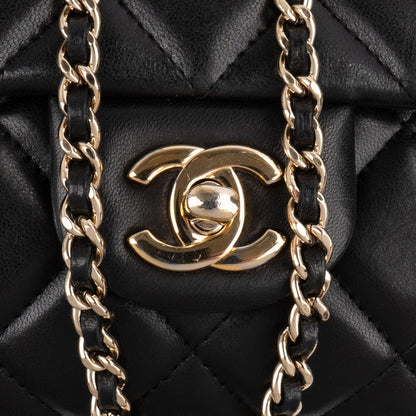 Chanel Quilted Lambskin Medium Single Flap Shoulder Bag