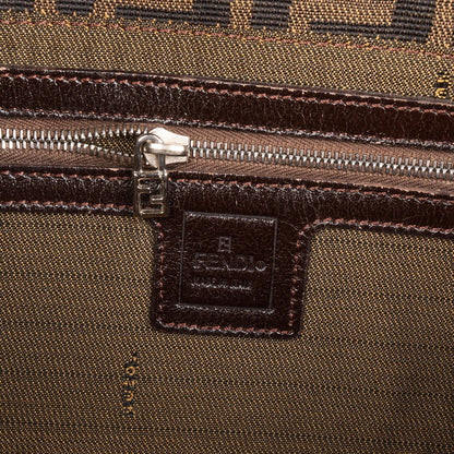 Fendi Monogram Zucca Baguette Shoulder Bag