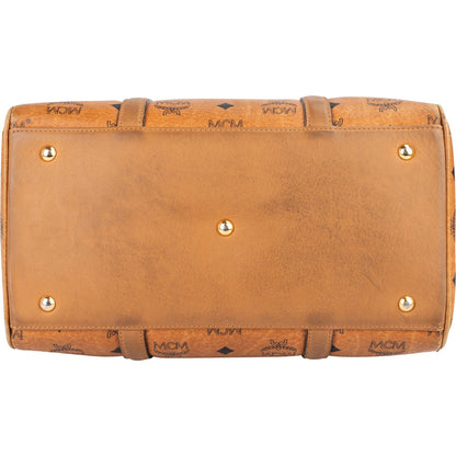 MCM Monogram Visetos Boston Handbag