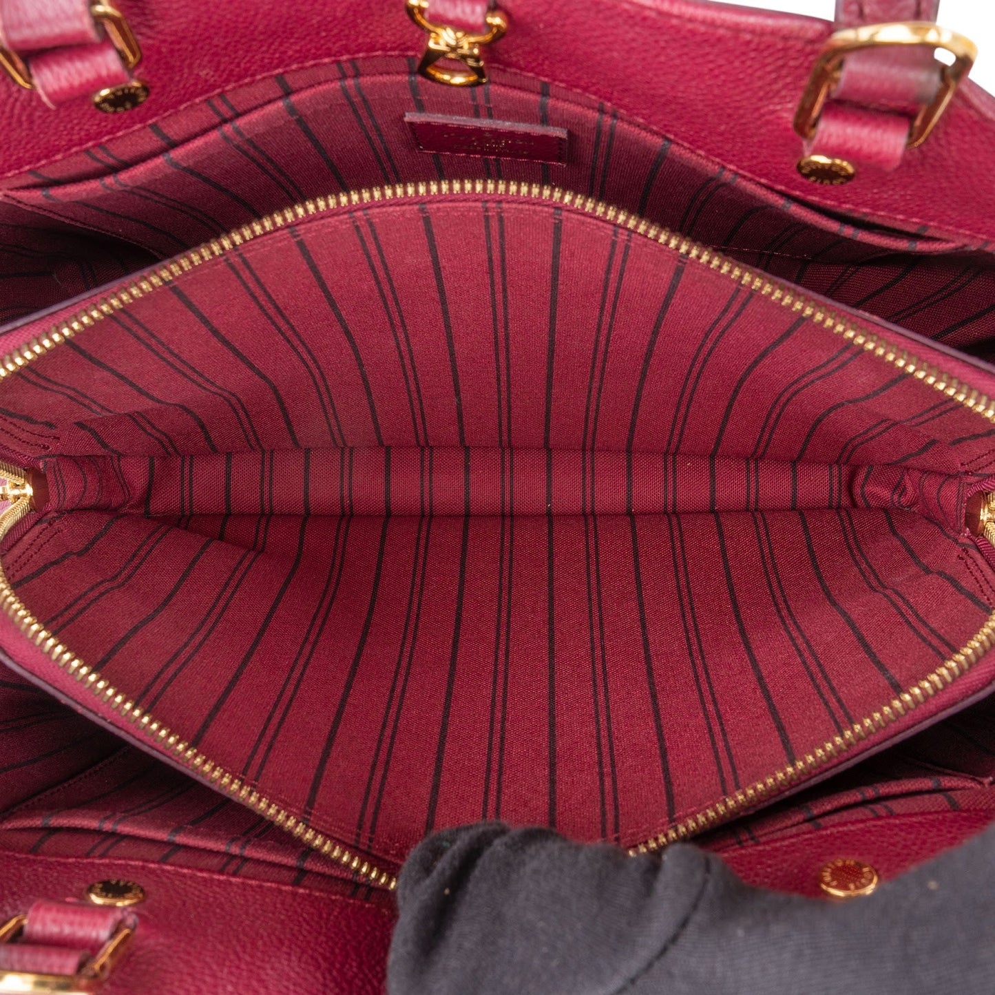 Louis Vuitton Leather Monogram Empreinte Montaigne MM Handbag