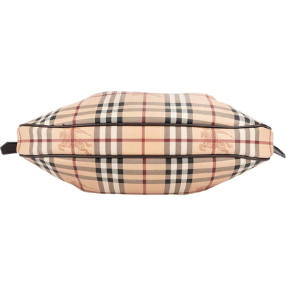 Burberry Haymarket Check Hobo Shoulder Bag