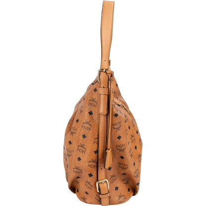 MCM Monogram Visetos Hobo Shoulder Bag