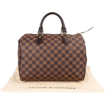 Louis Vuitton Monogram Damier Ebene Speedy 30 Handbag