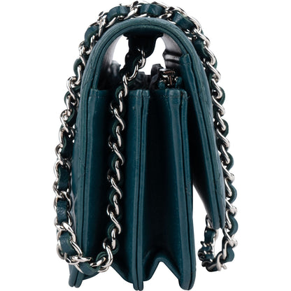 Chanel Quilted Lambskin Mini Wallet on Chain Crossbody Bag