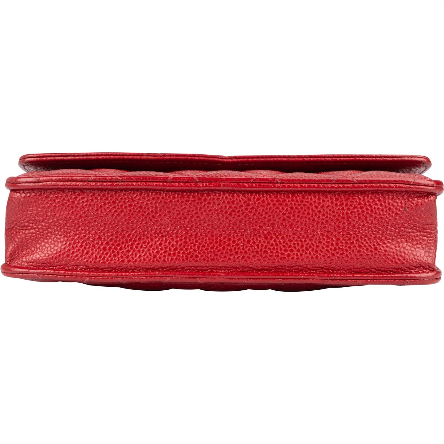 Chanel Quilted Caviar Leather Wallet on Chain Crossbody Bag