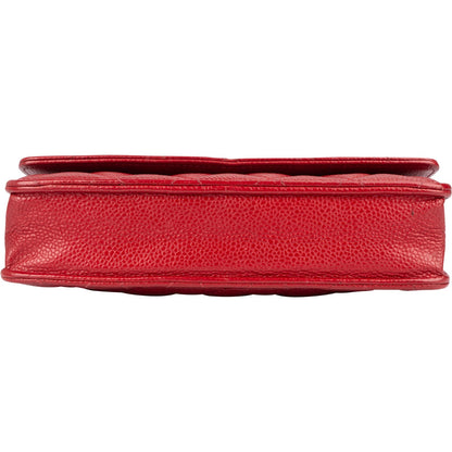 Chanel Quilted Caviar Leather Wallet on Chain Crossbody Bag