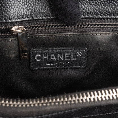 Chanel Quilted Caviar Leather Grand Shopping Tote Shoulder Bag