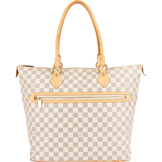 Louis Vuitton Monogram Damier Azur Saleya GM Handbag