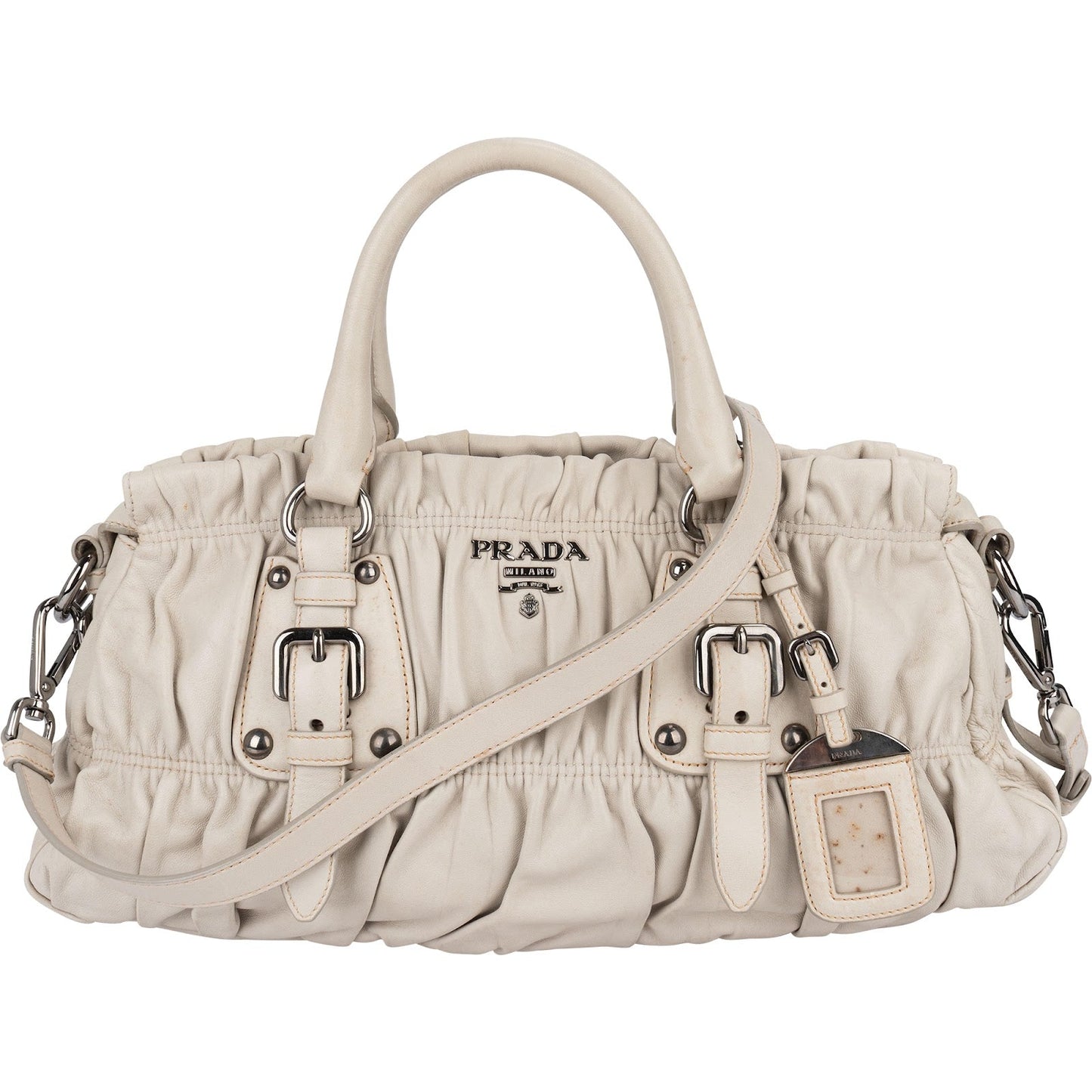 Prada Nappa Gaufre Leather Satchel Handbag