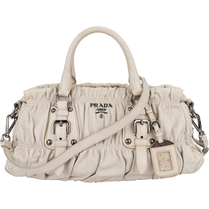 Prada Nappa Gaufre Leather Satchel Handbag