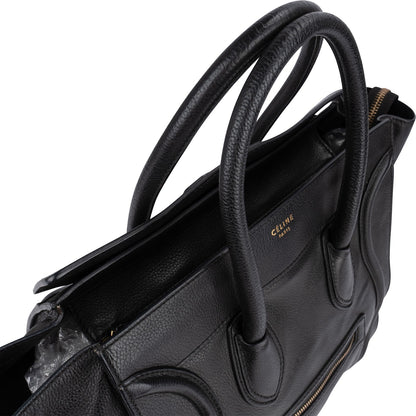 Céline Grained Calfskin Luggage Handbag