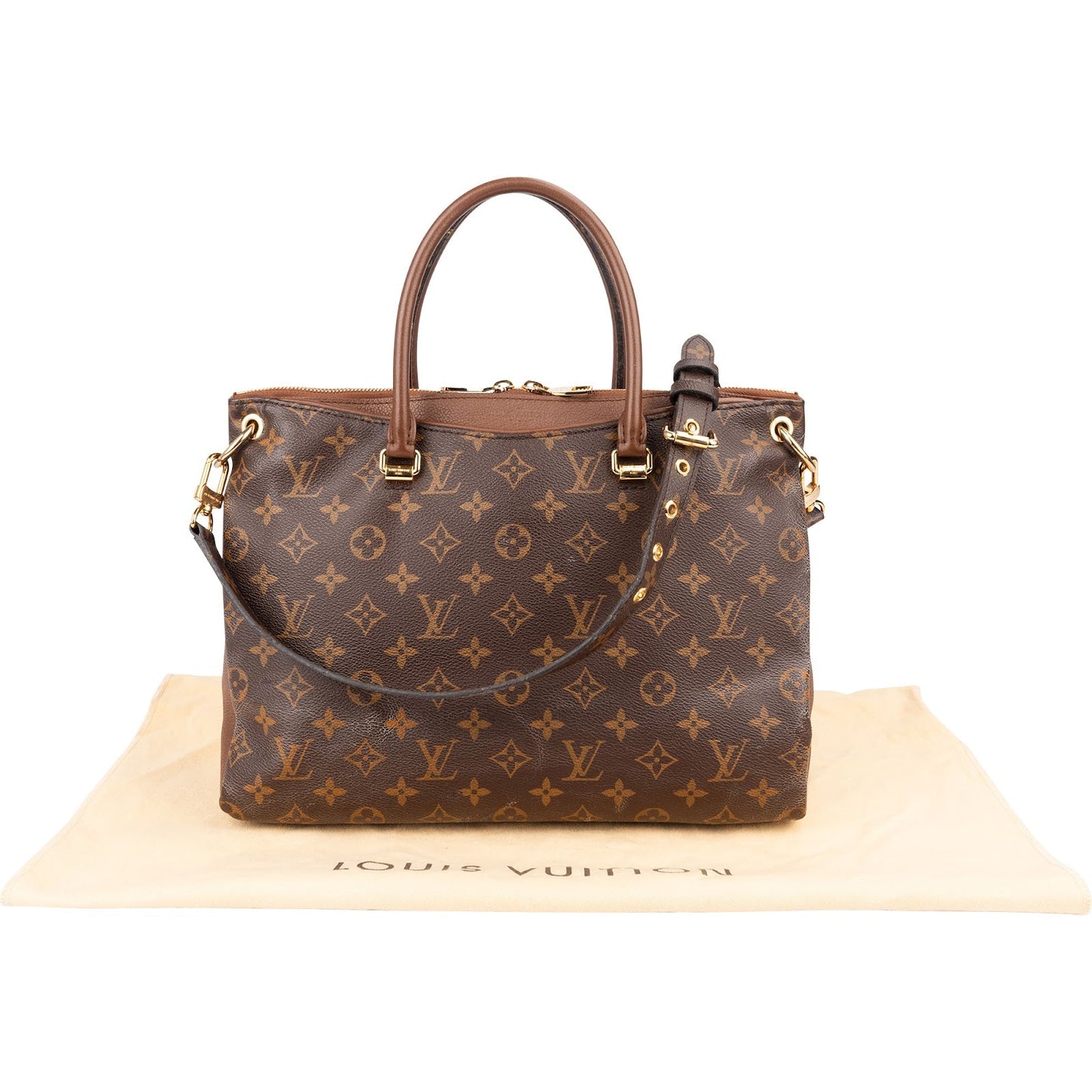 Louis Vuitton Monogram Canvas Pallas MM Handbag