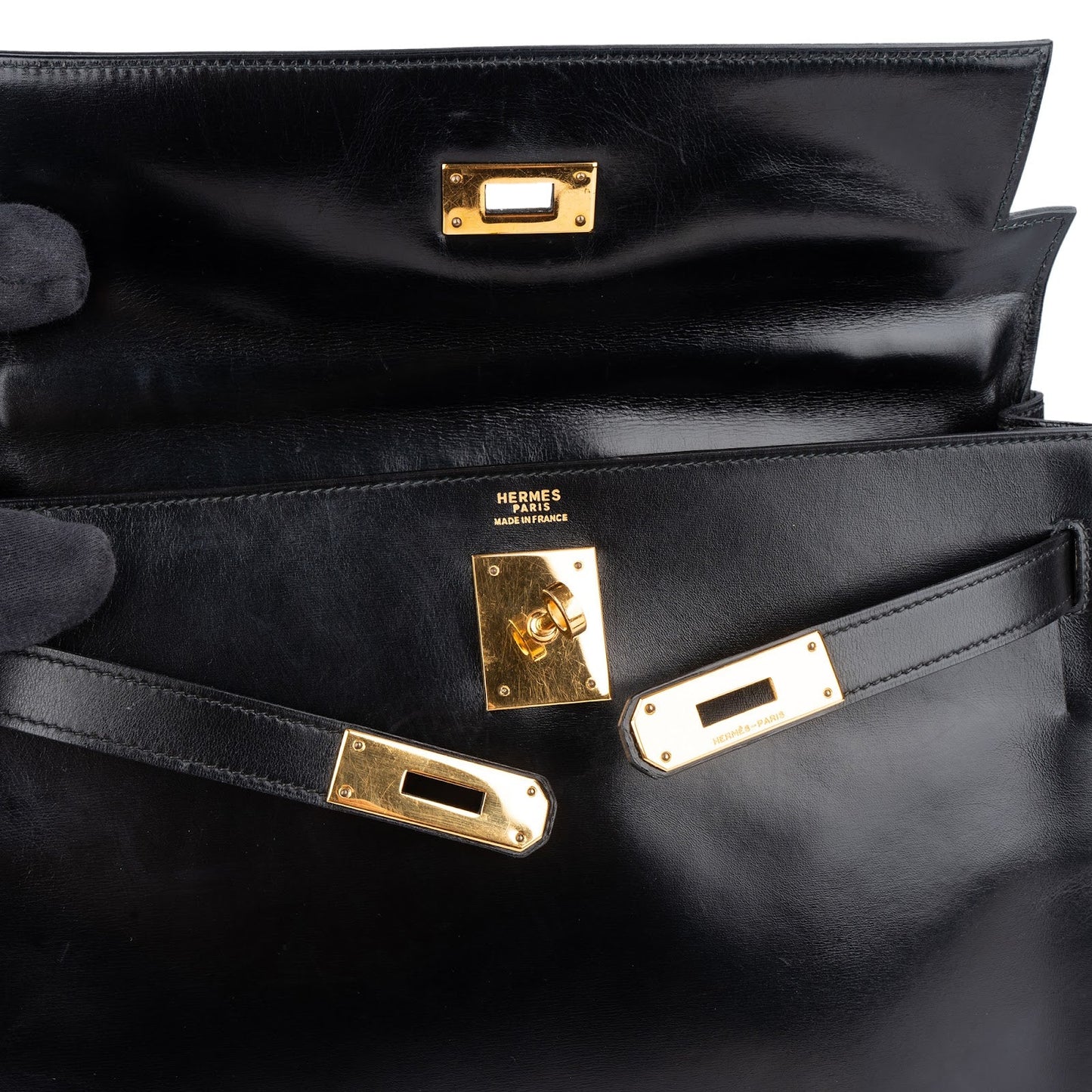 Hermès Box Calf Kelly Sellier 32 Handbag